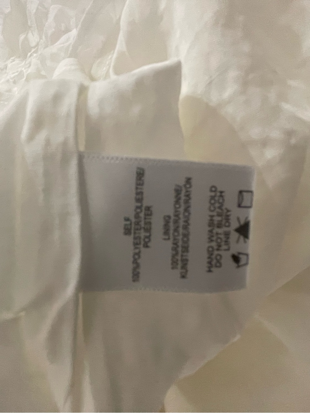 Anthropologie White Tiered Ruffle Cottage core / coquette Camisole Top Small NWT - Picture 5 of 8